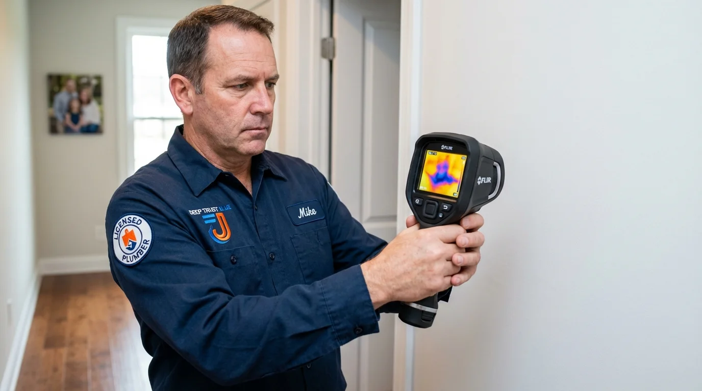 Thermal imaging leak detection by Johns Plumbing LLC in Parkersburg
